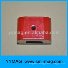 red color Alnico horseshoe magnet